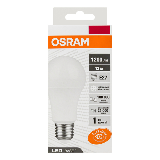 Лампа LED Osram A125 13W E27 4000K