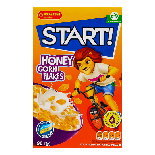 Пластівці кукур.Start Мед.Гл.г/сн.к/у90г