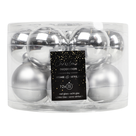 Набір куль ялинк.срібло Koopman 12*50мм