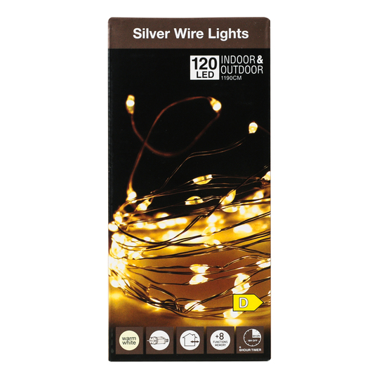 Гірлянда зовнішня тепла біла KPMN 15м