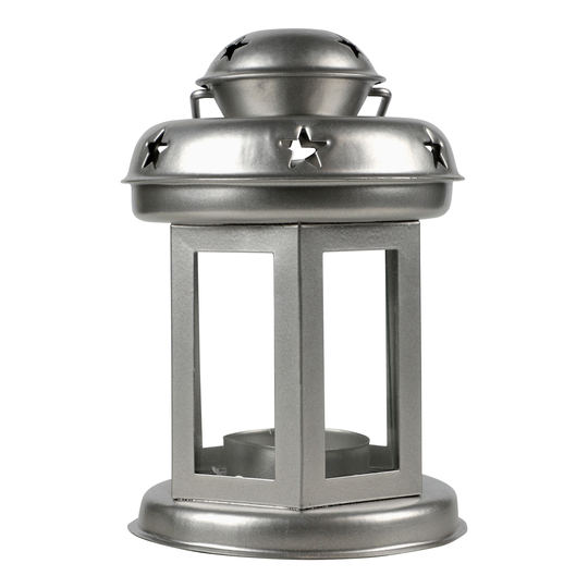 Ліхтар для свічок срібний Koopman 15см