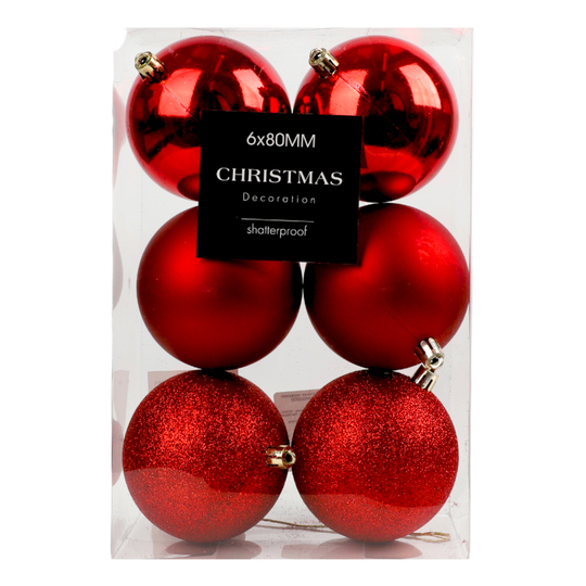 Набір куль ялин.червоні Koopman 6*80мм