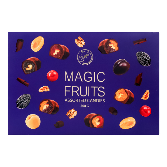 Цукерки шоколадні Magic Fruits 500г