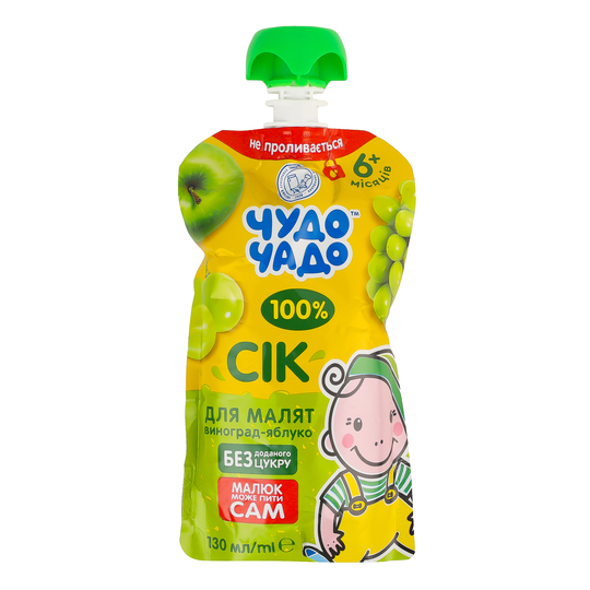 Сік Чудо-Чадо  виногр-ябл DP 130мл
