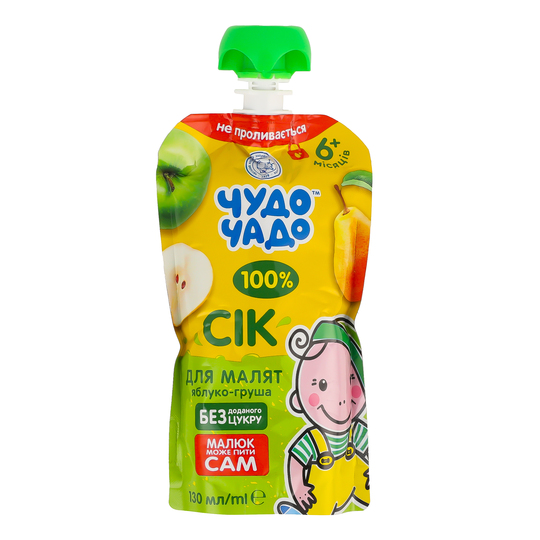 Сік Чудо-Чадо ябл-груш з м'як DP 130мл