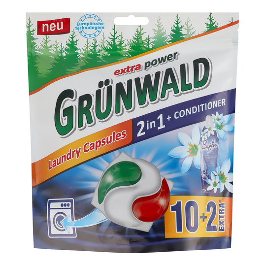 Капсули для прання Grünwald 2в1 12 шт