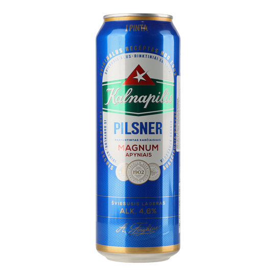Пиво св.Kalnapilis Pilsner4,6%0,568л з/б