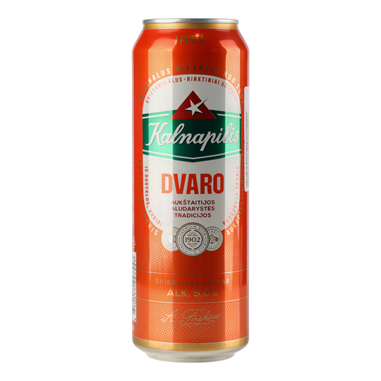 Пиво св. Kalnapilis Dvaro 5% 0,568л з/б