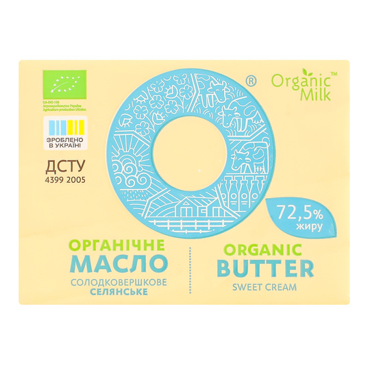 Масло ор.с/в.72,5% сел.Organic Milk 180г
