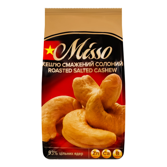 Кеш'ю смажений солоний Misso 100г