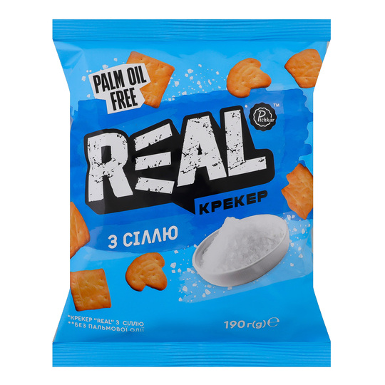 Крекер з сіллю real Pichkar 190г