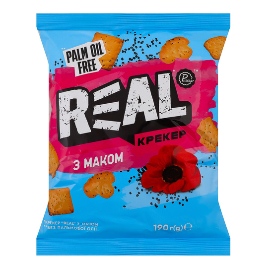 Крекер з маком real Pichkar 190г