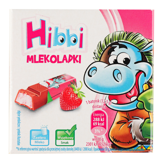 Шоколад мол.полун.йогурт.смак.Hibbi 50г