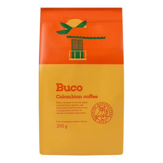 Кава мелена Рецепт Колумбії BUCO 200г