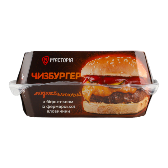 Чизбургер з ял. біф. М`ясторія 250г