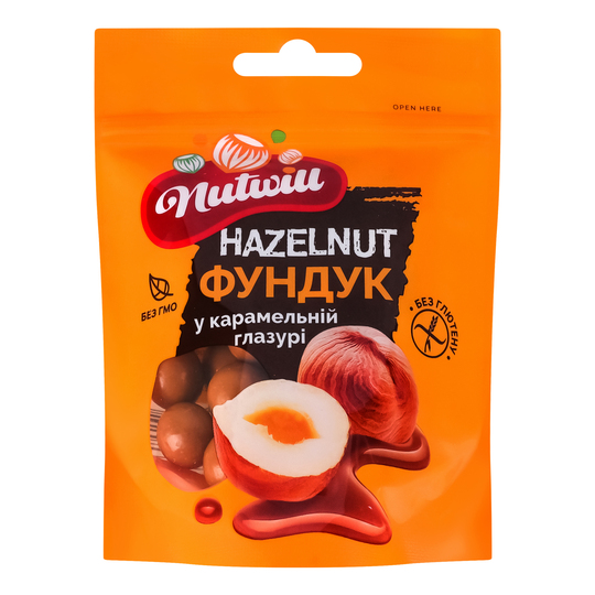 Фундук у карамельній глаз. Nutwill 100г