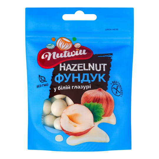 Фундук у білій глазурі Nutwill 100г