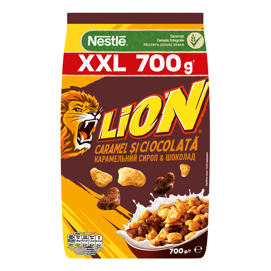 СніданокготовийКарам.Шокол.Лайон700г