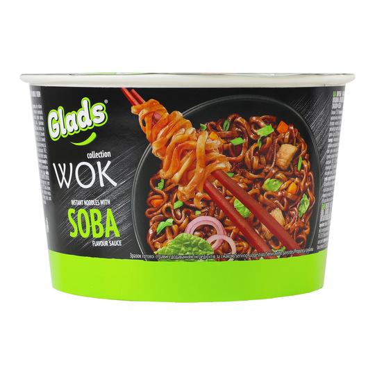 Локшина ш/п з соус Soba Wok Glads 95г