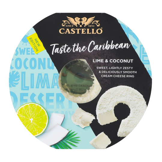 Крем-сир 65%Castello лайм та кокос 125г