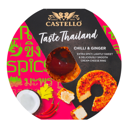 Крем-сир 30% Castello чилі та імбир 125г