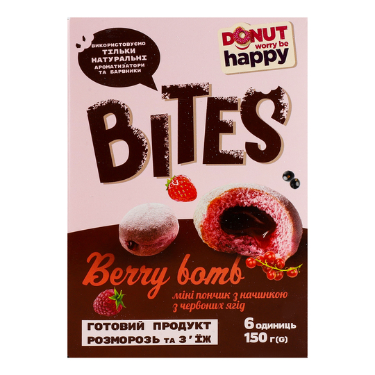 Пончик міні яг/н.DonutWorryBe Happy 150г