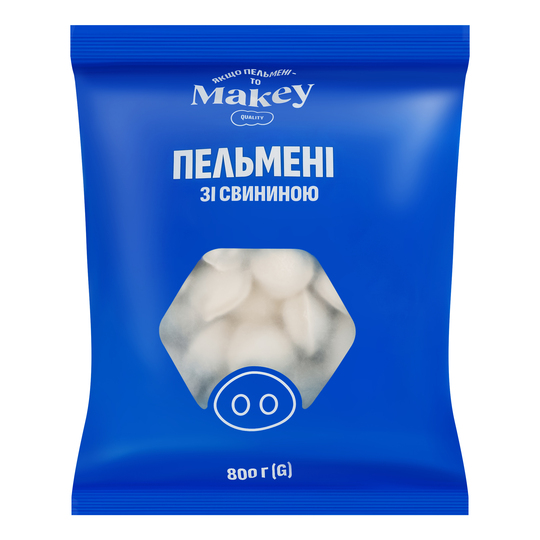 Пельмені зі свининою Makey 800г