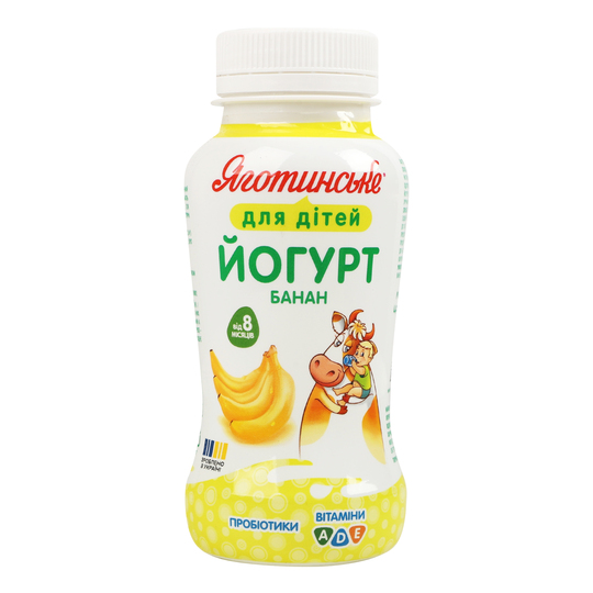 Йогурт 1,5% бан. Яготин для діт.185г пл.