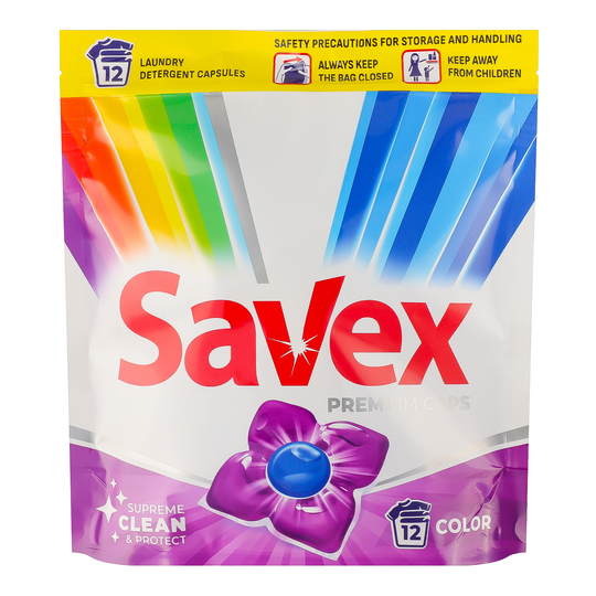 Капсули д/пран. Savex Premium Color 12шт