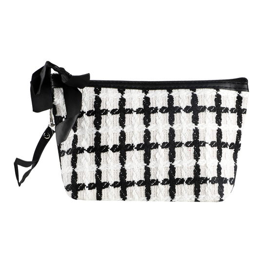 Косметичка GRNW чорно/біла 23*14*6,5 см