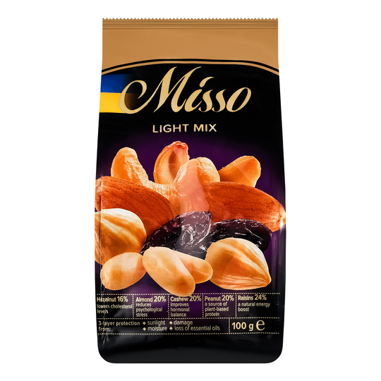 Асорті фр.горіхове лайт мікс Misso 100г