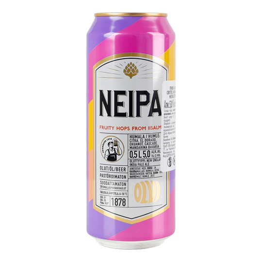 Пиво св.н/ф Olvi NEIPA 5% 0,5л з/б