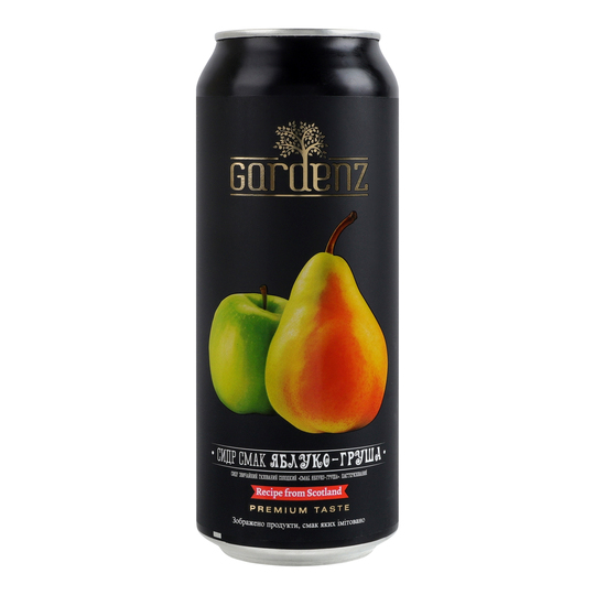 Сидр Gardenz зі см.Яб.Груш.5,4% 0,5л з/б