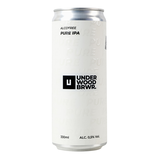 Пиво св.б/а Underwood IPA 0,5% 0,33л з/б