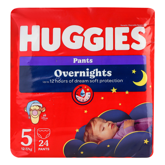 Підгузки оvernight 12-17кг Huggies 24шт