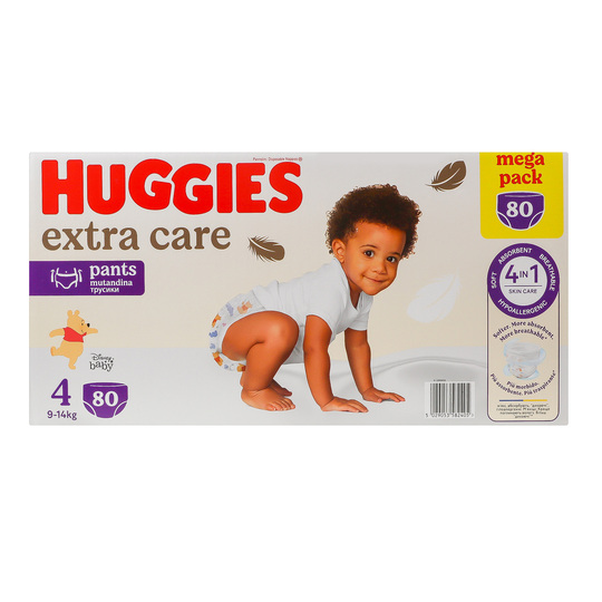 Підгузки extra carе 9-14кг Huggies 80шт