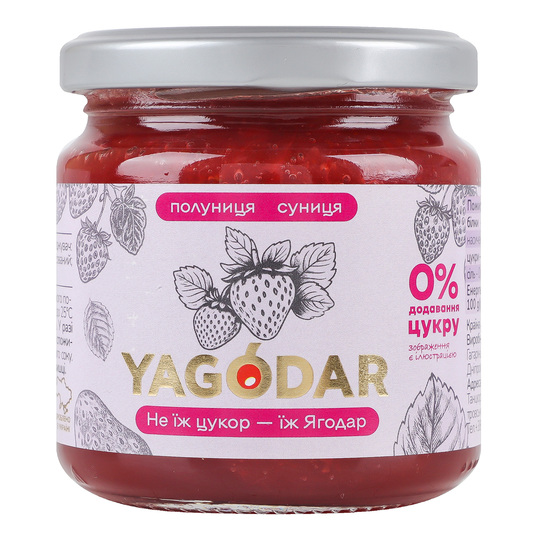 Джем Полуниця-суниця Yagodar 200г