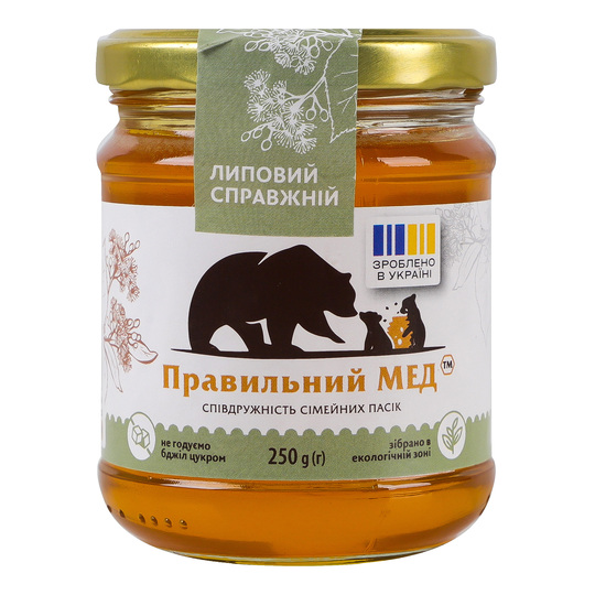Мед липовий Правильний мед 250г