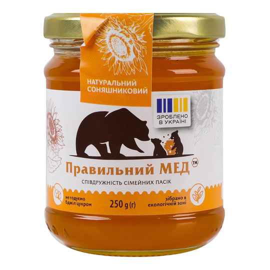 Мед соняшниковий Правильний мед 250г