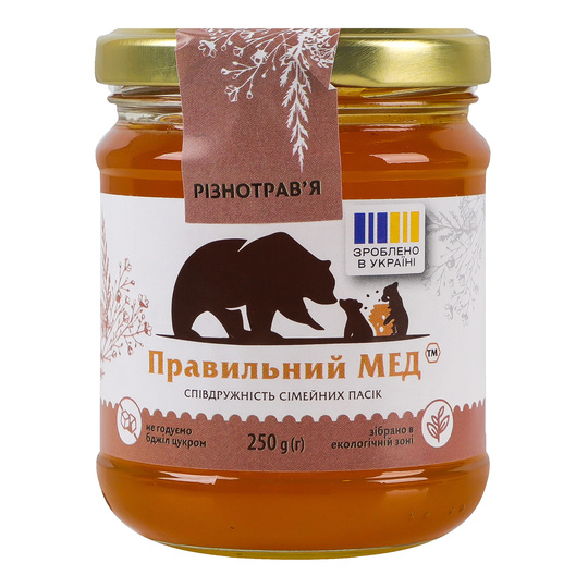 Мед різнотрав'я Правильний мед 250г