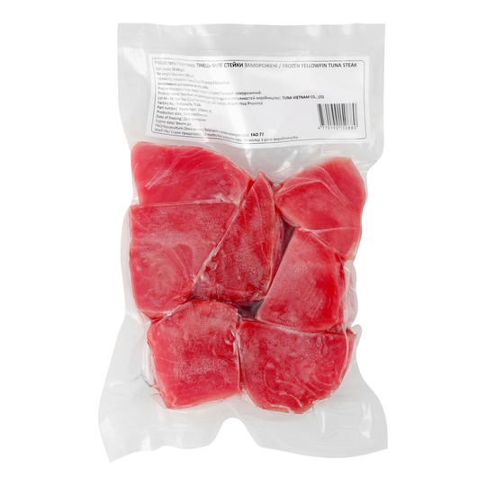 Тунець Yellowfin філе стейки зам. 500г