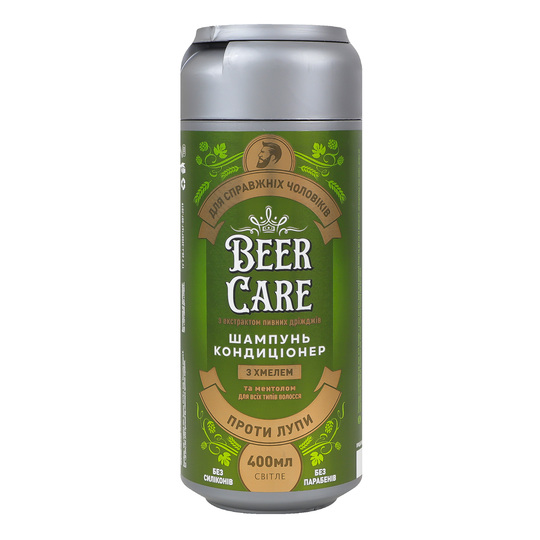 Шампунь для вол.з хмелем BEER CARE 400мл