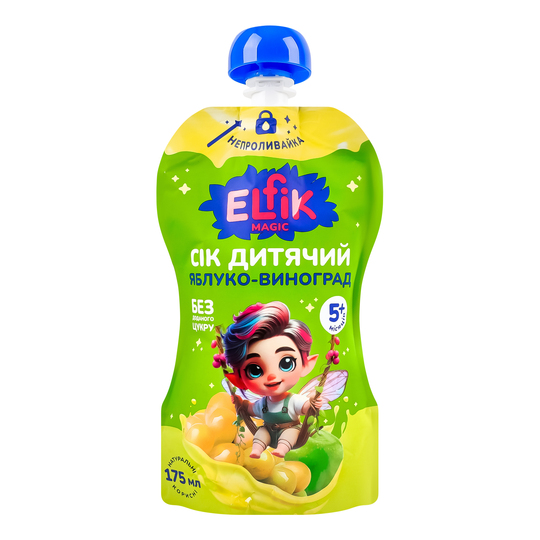 Сік дит. ябл.-виноград Elfik magic 175мл