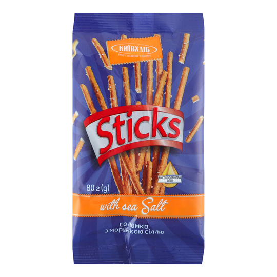 Соломка з морською сіллю Київхліб 80г