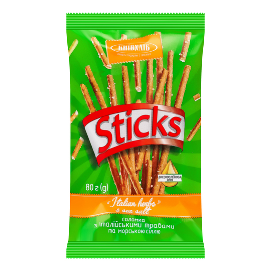 Соломка з італ.трав/мор.сіл.Київхліб 80г