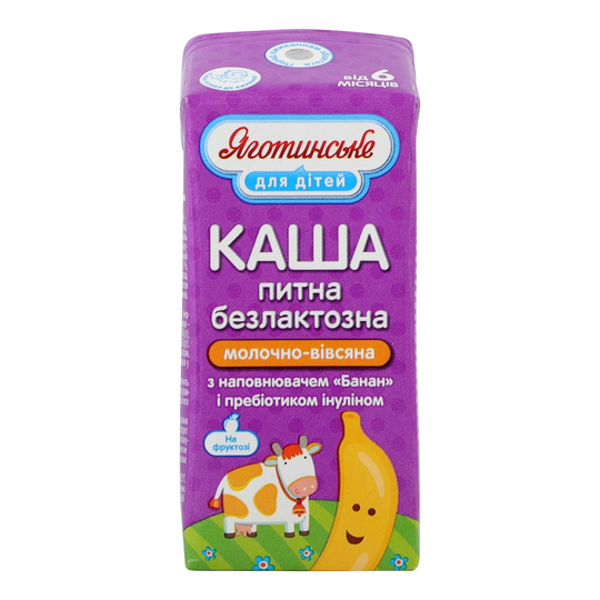 Каша б/л дит. 2% Яготин вівс. бан. 200г