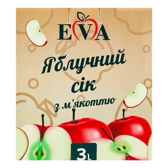 Сік Eva яблуко 3лBag-in-box
