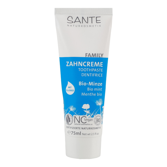 Зубна паста м'ятна з фтором Sante 75мл