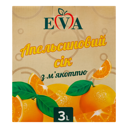 Сік Eva апельсин Bag-in-box 3л