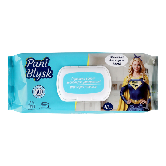 Серветки вол.унів.з клап.PB 48шт